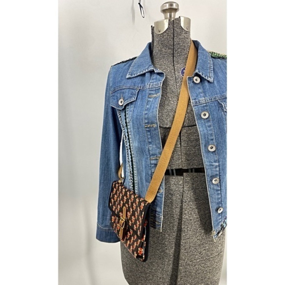 Fossil Canvas Coated Owl Print Adjustable Strap C… - image 3